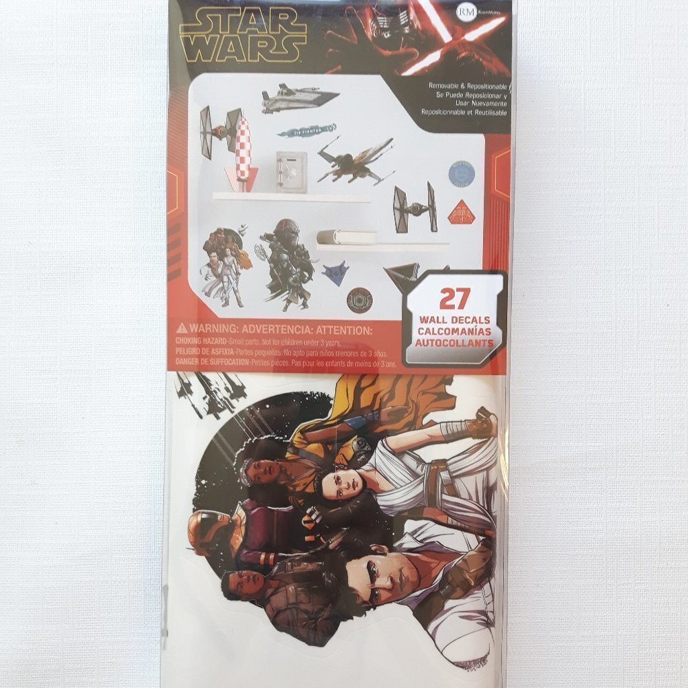 COPY - 27 Star Wars Wall Decals Removable & Repositionabl
